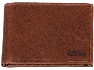 Produktbild von MIKA 42222 Geldbörse Querformat RFID Leder braun