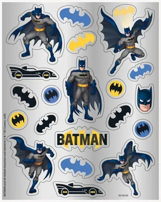 Obrázek produktu pro Batman samolepky 4 kusy - jedna velikost