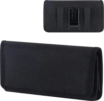 Produktbild von Gürteltaschen für Mobiltelefone, mit Gürtelclip, horizontal, kompatibel mit Smartphones von 5,8 bis 6,67 Zoll, schwarz