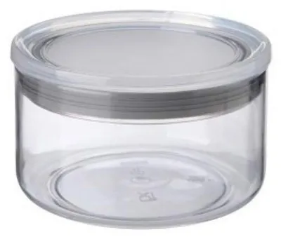 Vorratsdose 0,5 l stapelbar mit Silikondichtung, grau
