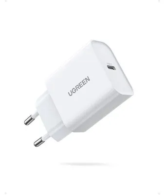 Obrázek produktu pro Nabíječka USB-C, UGREEN, 20 W, 1 port, rychlé nabíjení, kompaktní, bílá
