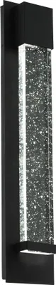 Produktbild von VILLAGRAZIA Wand-/Deckenleuchte Lampe Beleuchtung - L12 x H40 x AL7 cm - schwarz - 2X3,3W inkl. - IP44
