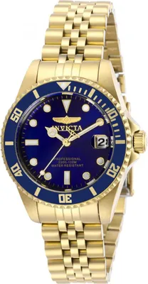 Obrázek produktu pro Invicta Pro Diver 29191 Dámské Hodinky - Quartz Hnutí - Nerezová Ocel s Modrým Ciferníkem - 34 mm