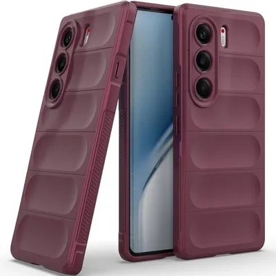 Produktbild von Handyhülle für Tecno Camon 40 Pro 5G Weich TPU Silikon Stossfest Anti-rutsch Hülle bordeaux
