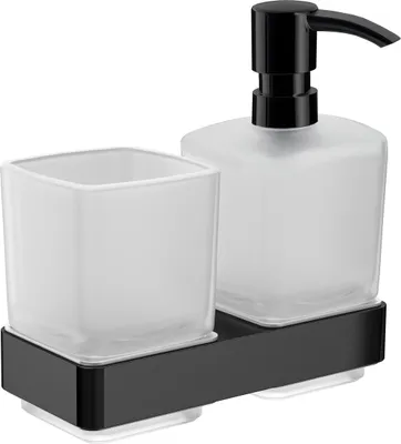 Produktbild von emco loft Glashalter und Flüssigseifenspender, Wandmodell, 053113300
