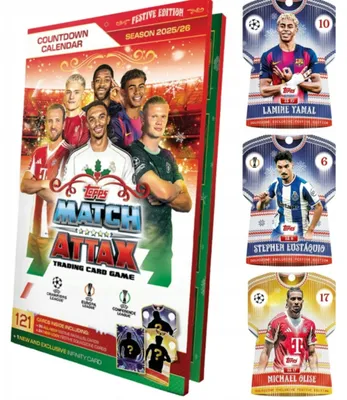 Produktbild von Match Attax 2026 Topps Football Card Advent Calendar – Limited Edition Gift