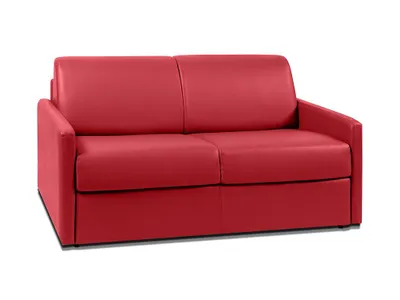 Produktbild von 2-Sitzer-Sofa mit Express-Klappmechanismus aus CALIFE- - Farbe: rot - Liegefläche: 120 cm - Matratze 14 cm