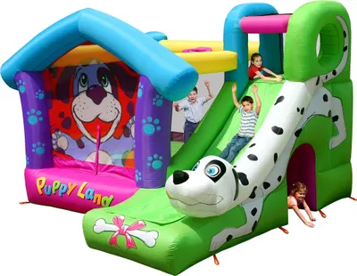 Obrázek produktu pro Happy Hop Puppy Land Pejsek skákací hrad se skluzavkou Happy Hop 9109