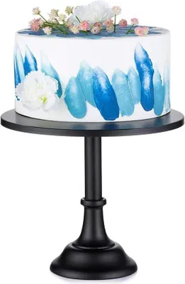Productafbeelding van Famanu Cakeplateau, 30 cm - Elegant ontwerp - Zwart