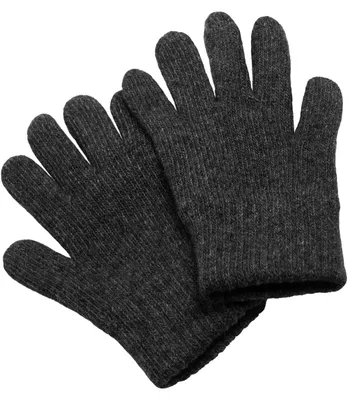 Produktbild von Claus Modes Kinder Handschuh Wolle Fingerhandschuh warm, dunkelgrau