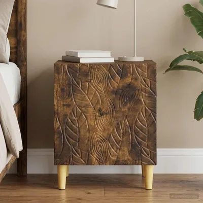 Obrázek produktu pro vidaXL Noční stolek, barva dubu, 43 x 34,5 x 50 cm, materiál: dřevotříska