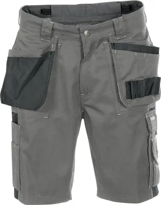 Produktbild von DASSY® Monza Zweifarbige Arbeitsshorts mit Holstertaschen ZEMENTGRAU/SCHWARZ Gr.53 Länge: STANDARD