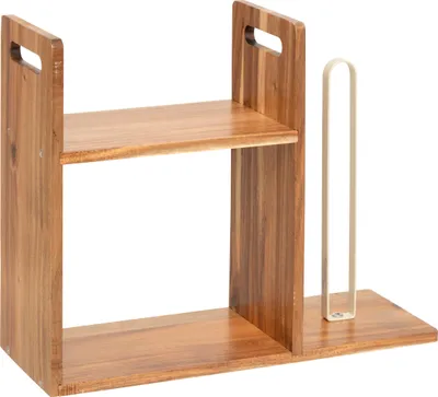 Immagine prodotto di Scaffale e portarotoli a 2 ripiani in acacia - 5 five simply smart