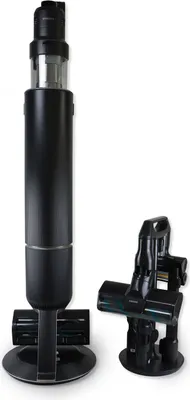 Produktbild von Samsung BESPOKE Jet AI Akku+ CompleteClean mit AI Cleaning Mode, 2-in-1-Stabstaubsauger, Beutellos, Chrom, Schwarz, Rechteckig, Trocken, Multizyklonisch