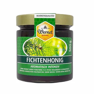 Produktbild von Honig Wernet Traditionsimker im Schwarzwald Fichtenhonig im 500 g Glas