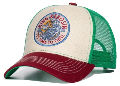 Produktbild von King Kerosin Trucker Cap "Its time to Chill" Green & Bordeux