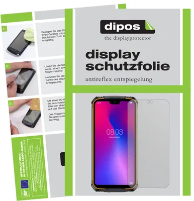 Produktbild von 5x Schutzfolie für Doogee S68 Pro matt Displayschutzfolie Folie Display Schutz dipos