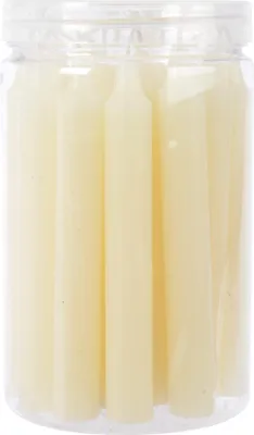 Produktbild von Kleine Spitzkerzen 10,5cm Ivory 22er Set Creme