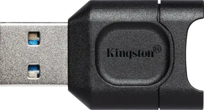 Produktbild von Kingston Technology MobileLite Plus, MicroSD (TransFlash), Schwarz, Windows 10, Windows 8.1, Windows 8, Mac OS X v. 10.10.x+, Linux v.2.6.x+, Chrome OS, USB 3.0 (3.1 Gen 1) Type-A, 36,6 mm, 20 mm