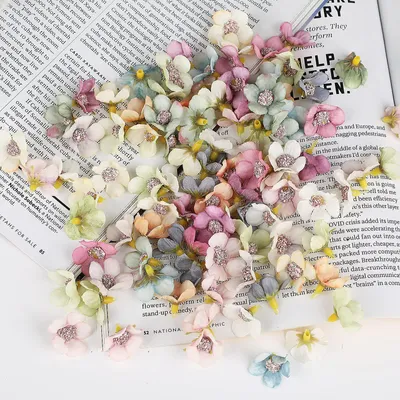 Künstliche Gänseblümchen, 200 Stück, Seide, für Hochzeit & DIY