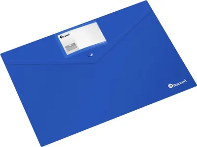 Image de Chemise à enveloppe A4 avec carte de visite Titanum bleu marine