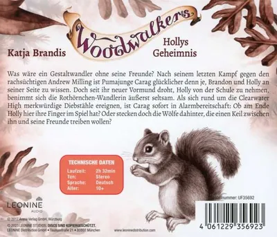 Obrázek produktu pro Woodwalkers-Hollys Geheimnis (Hörspiel zu Band 3