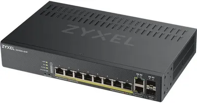 Obrázok produktu pre Zyxel GS1920-8HPV2 Gigabit Ethernet (10/100/1000) s napájaním cez Ethernet (PoE) Schwarz