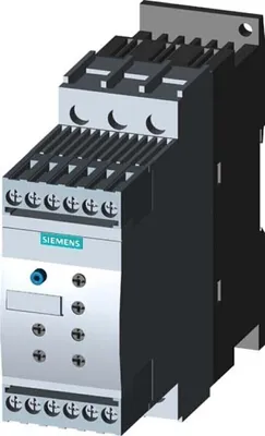 Produktbild von Siemens 3RW40281TB04 Sanftstarter S0 38A 18,5kW/400V 40°C 24VAC/DC Motorschu.