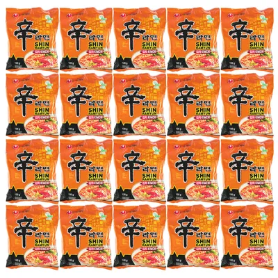 Produktbild von Nongshim Kimchi Ramen Nudeln pikant 20x120g