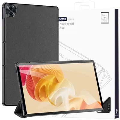 Produktbild von Dux Ducis - Hlle kompatibel mit Realme Pad 2 (2023) -  Kunstleder TPU Tablet Case Schutzhlle - Schwarz
