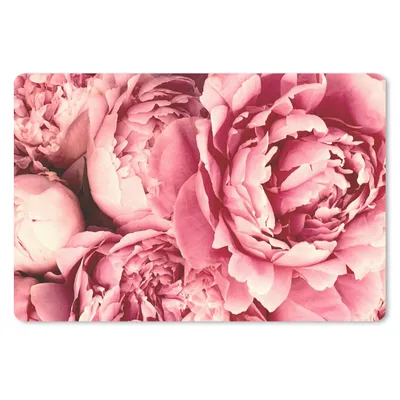 Produktbild von MuchoWow® Schreibtischunterlage Rosen - Blume - Rosa 60x40 cm - XXL Mauspad - Großes Mauspad