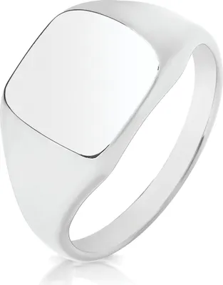 Produktbild von Edler 925 Sterling Silber (Rhodiniert) Damen - Monarchenring / Siegelring, 55 (17.5); TRS33236RSO