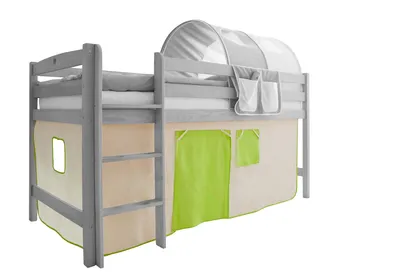Produktbild von Classic Vorhangstoffe für Hochbetten (Beige-Grün)