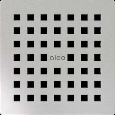 Image de AlcaDrain Rost für Edelstahl Bodenablauf 102×102 mm Edelstahl-Matt