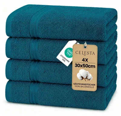 Obrázok produktu pre Rukavice na umývanie rúk, 30x50 cm, štvorica, 100% bavlnená froté, tyrkysová farba