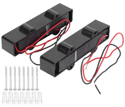 Produktbild von 2 Stück 4-Saiter-Bass-Tonabnehmerbrücke mit Lautstärkeregler und Equalizer (94 mm)