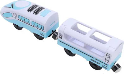 Image de Jouet à tirer électrique pour jeunes enfants, à piles, motorisé, compatible avec Thomas Blue White