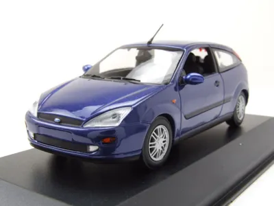 Produktbild von Maxichamps 940087000 Ford Focus 2-Türer 1998 blau metallic 1:43