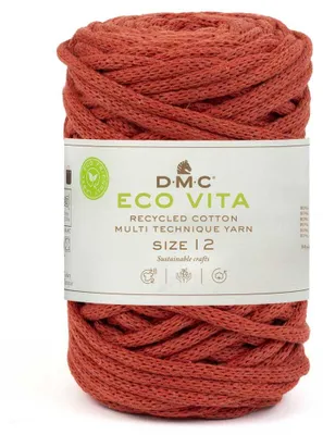 Obrázok produktu pre DMC Eco Vita-12 – priadza z recyklovanej bavlny (4 mm), zložená z 80 % bavlny a 20 % polyesteru (farba 105)