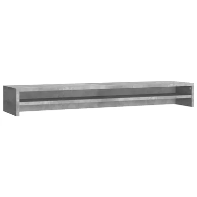 Zdjęcie produktu dla vidaXL Podstawka pod monitor betonowa szara 100x24x13 cm materiał drewnopochodny