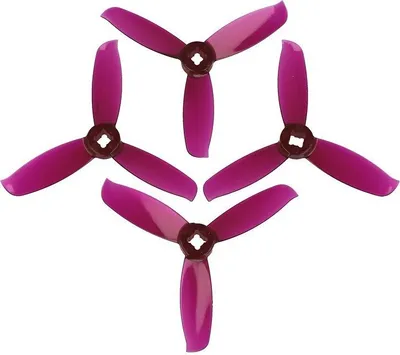 Produktbild von Gemfan 3028 3x2.8 WinDancer 3 Blatt Propeller Klar Lila 2xCW 2xCCW 3 Zoll