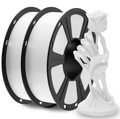 Obrázek produktu pro GEEETECH PETG filament, 1,75 mm, bílá barva, 2 kg cívka. Vysoce pevné filament pro 3D tisk PETG, vynikající odolnost a flexibilita. Filament pro 3D tisk, 1,75 mm, kompatibilní s většinou FDM 3D tiskáren