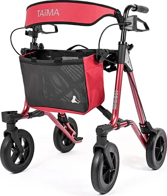 Produktbild von Dietz Exklusiver Leichtgewicht Rollator TAiMA VENTUM, kpl. - Farbe: Amarena