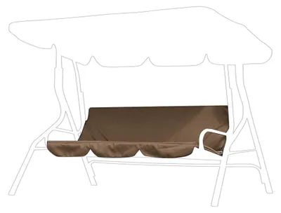 Hängesitz-Kissen 3er-Set, wasserabweisend, 150x50x10 cm, Polyester, grün