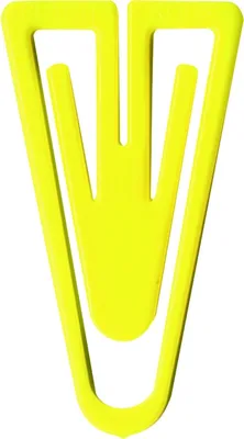 Produktbild von Büroklammern Plastiklips 60mm VE=10x75 Stück gelb