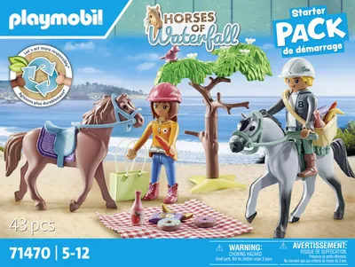 Produktbild von PLAYMOBIL Horses of Waterfall 71470 Reitausflug an den Strand mit Amelia und Ben