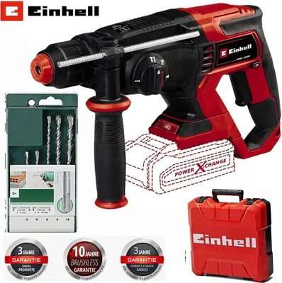 Produktbild von Einhell Akku-Bohrhammer TE-HD 18/20 Li- Solo 18V + Bosch Set SDS Meißel l Bohrer