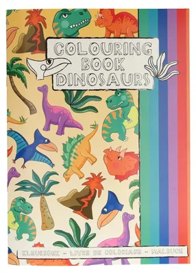 Zdjęcie produktu dla Kolorowanka Duckiez z arkuszem naklejek z dinozaurami