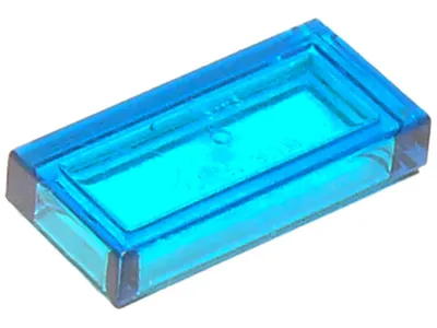 Produktbild von Lego® 1x2 Fliesen 3069 - 10 Stück Trans - Dunkelblau