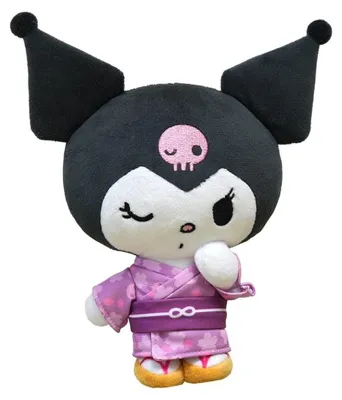 Produktbild von Sanrio Plüschfigur Kuromi Kimono Version 22 cm